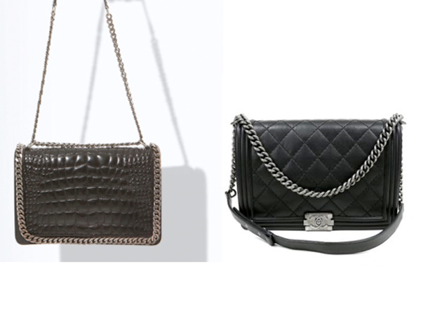 The Chanel Boy Handbag found at Zara 