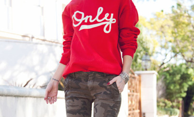 red-sweater-army-pants
